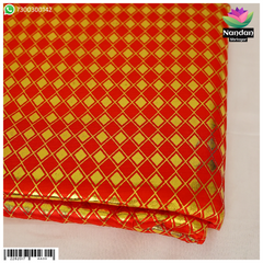 Choras Zari Chap Vastra - Red