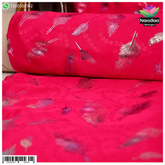 Satin Mayur Print Vastra - Blue