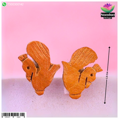 Chandan Mayurakrit Kundal - Size 2 For 1 To 2 No. Swaroop