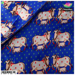 Cow Print Vastra ( Blue )