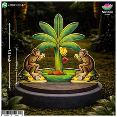 Laddu gopal Banana Tree with monkey