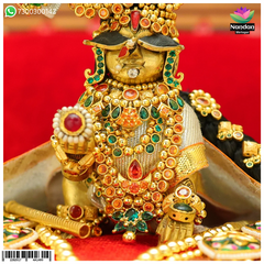 Diwali Special laddu gopal Navratan Haar