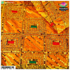 Velvet Chokhana Vastra - Yellow