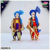 Pair of 6-inch cloth gop sets from nandanshringars, featuring traditional design and craftsmanship.