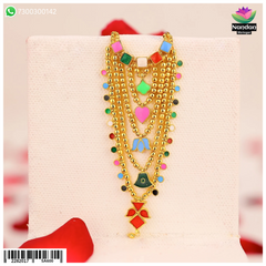 Meenakari Satrangi Holi Shringar -Silver Moti