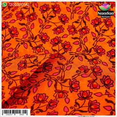 Kamal Print Vastra - Kesri