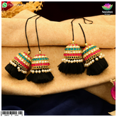 Nandan Shringar Janmashtami Kundan Jaba Ji ornament with intricate design and vibrant colors for traditional celebrations.