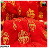 Velvet Vastra for Janmashtami celebration by Nandanshringars, featuring intricate traditional design in vibrant colors.