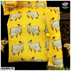 Cow Print Vastra - Yellow