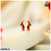 Elegant kundal earrings with intricate kundan design by Nandan Shringar, featuring traditional craftsmanship and sparkling details.