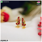 Mayurakrit jadaau kundal by Nandan Shringar featuring intricate kundan craftsmanship and traditional silver design.
