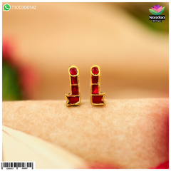Makrakrit jadaau kundal by Nandan Shringar featuring intricate kundan design with traditional craftsmanship.