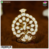 Meenakari Mukut - White (Without Kiran)