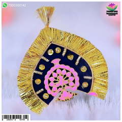 Laddu Gopal Meenakari Mukut Pink (With Kiran)