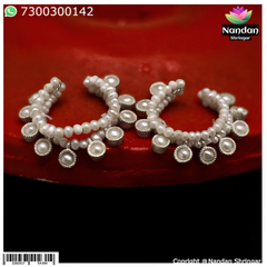 Real Pearl Nupur - (Silver)