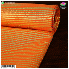 Taas Zari Vastra - Design 2 Orange (Kesari)