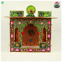 Meenakari Bangla - Reversible Side 1 - Laal Side 2 - Hara ( 12 Inch )