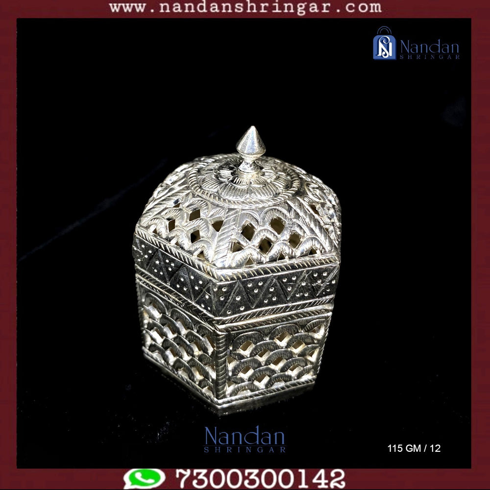 Fine silver Carving Banta Ji by Utsav Arts, showcasing intricate details and traditional craftsmanship.
