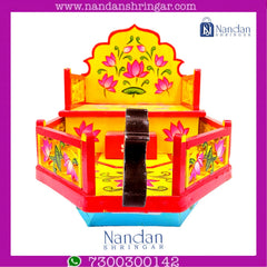 Wooden Naav - Hand Painted
