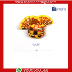 Kulhe Zari Paag - Chitra Ji - Medium - Various Colors (Pack of 10) - nandanshringar