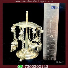 Fine silver Chak Dol from Utsav Arts, showcasing intricate craftsmanship and elegant design, perfect for traditional decor.