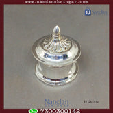 Fine silver Nandan Shringer Lalanji by Utsav Arts, showcasing intricate details and craftsmanship in the design.