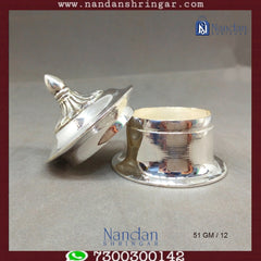 Fine silver Banta Ji figurine by Utsav Arts, showcasing intricate detailing and craftsmanship.