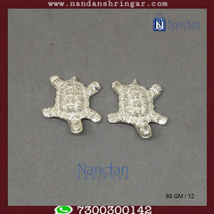 Tortoise Fine Silver - One Pair