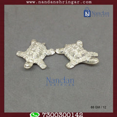 Tortoise Fine Silver - One Pair