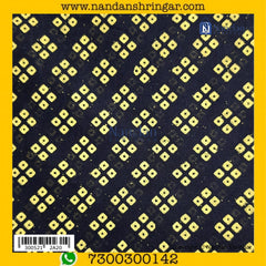 Choufuli Premium Vastra in Black by nandanshringars, showcasing intricate fabric details and elegant design.