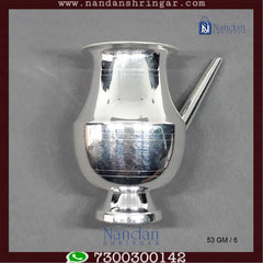 Fine silver Jhari Ji No. 3 from Utsav Arts, showcasing intricate design and craftsmanship in a delicate piece.