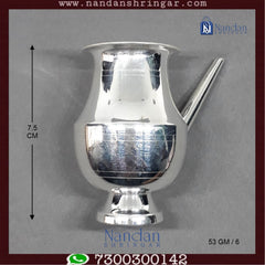 Fine silver Jhari Ji No. 3 by Utsav Arts, showcasing intricate design and craftsmanship in a close-up view.