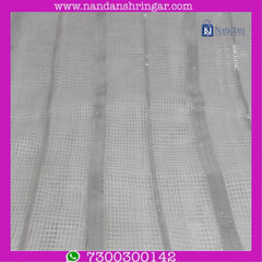 Snan Yatra Special Premium Vastra - (White, Silver) - nandanshringar