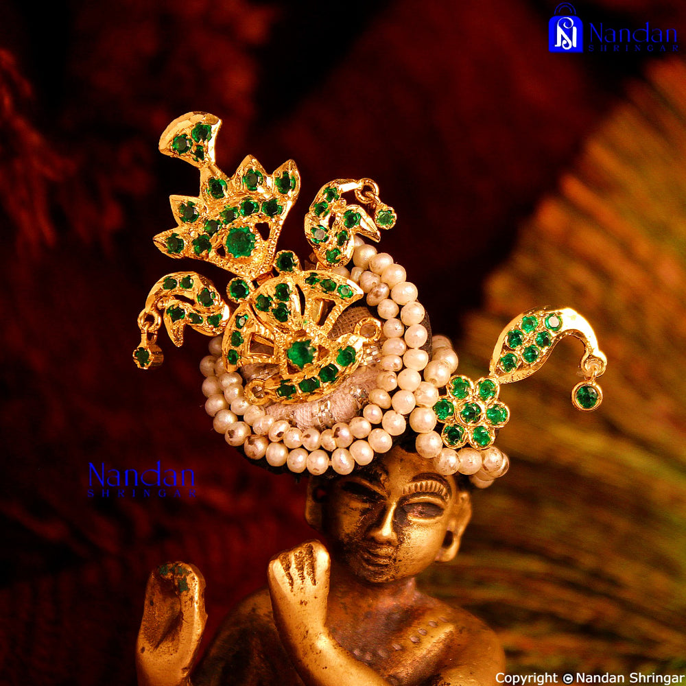 Tipara Folding Silver Panna 4-in-1 Shringar by Nandanshringars, showcasing intricate traditional silver jewelry design.