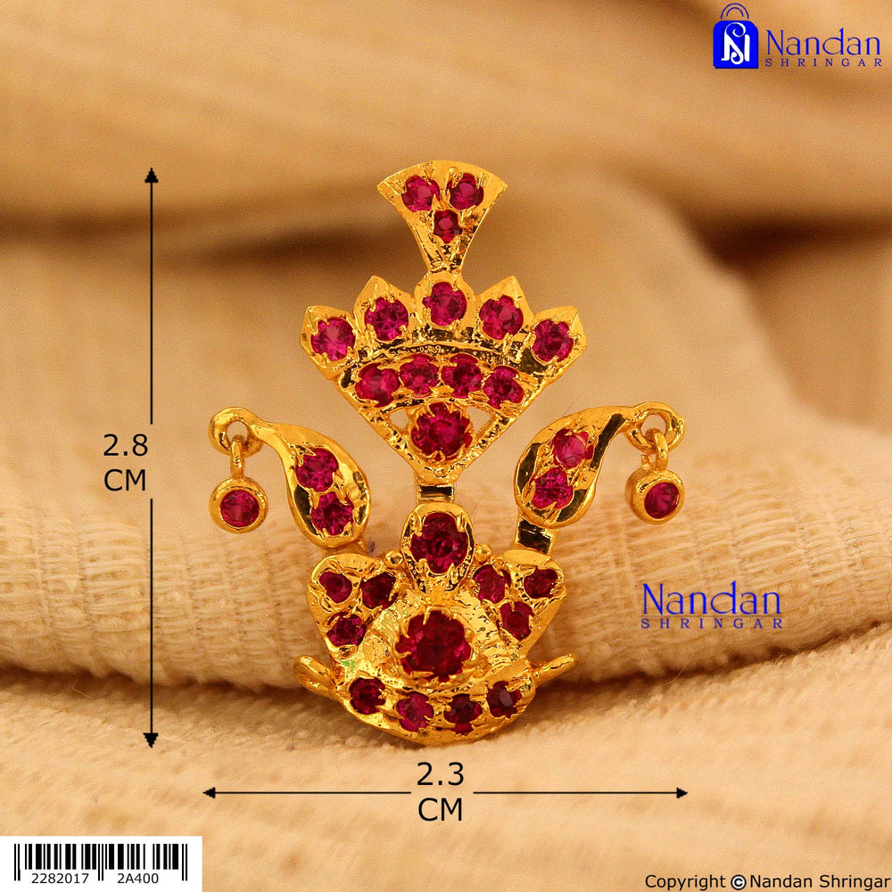 Tipara Folding Silver Manek 4-in-1 Shringar jewelry set with intricate designs, shown in a detailed close-up image.