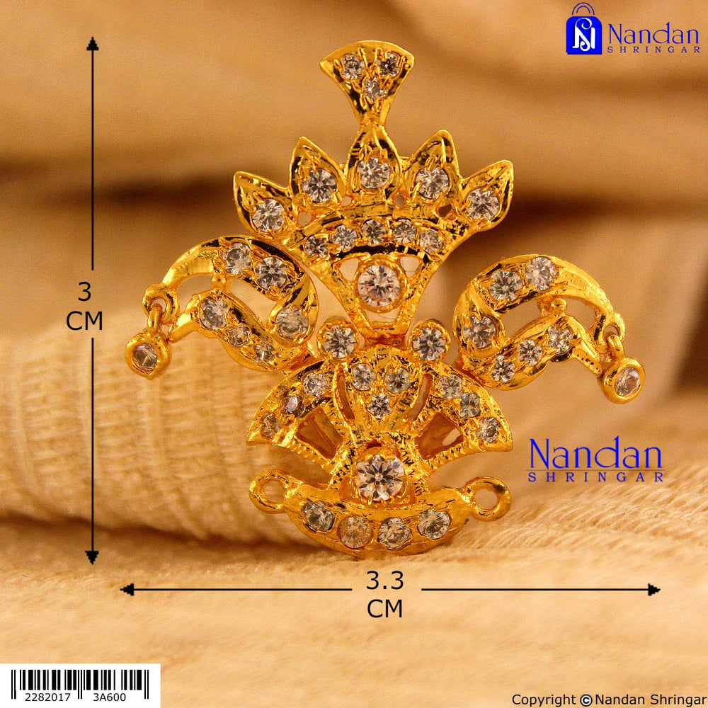 Tipara Folding Silver Heera 4-in-1 Shringar jewelry set with intricate designs, suitable for traditional Indian adornment.
