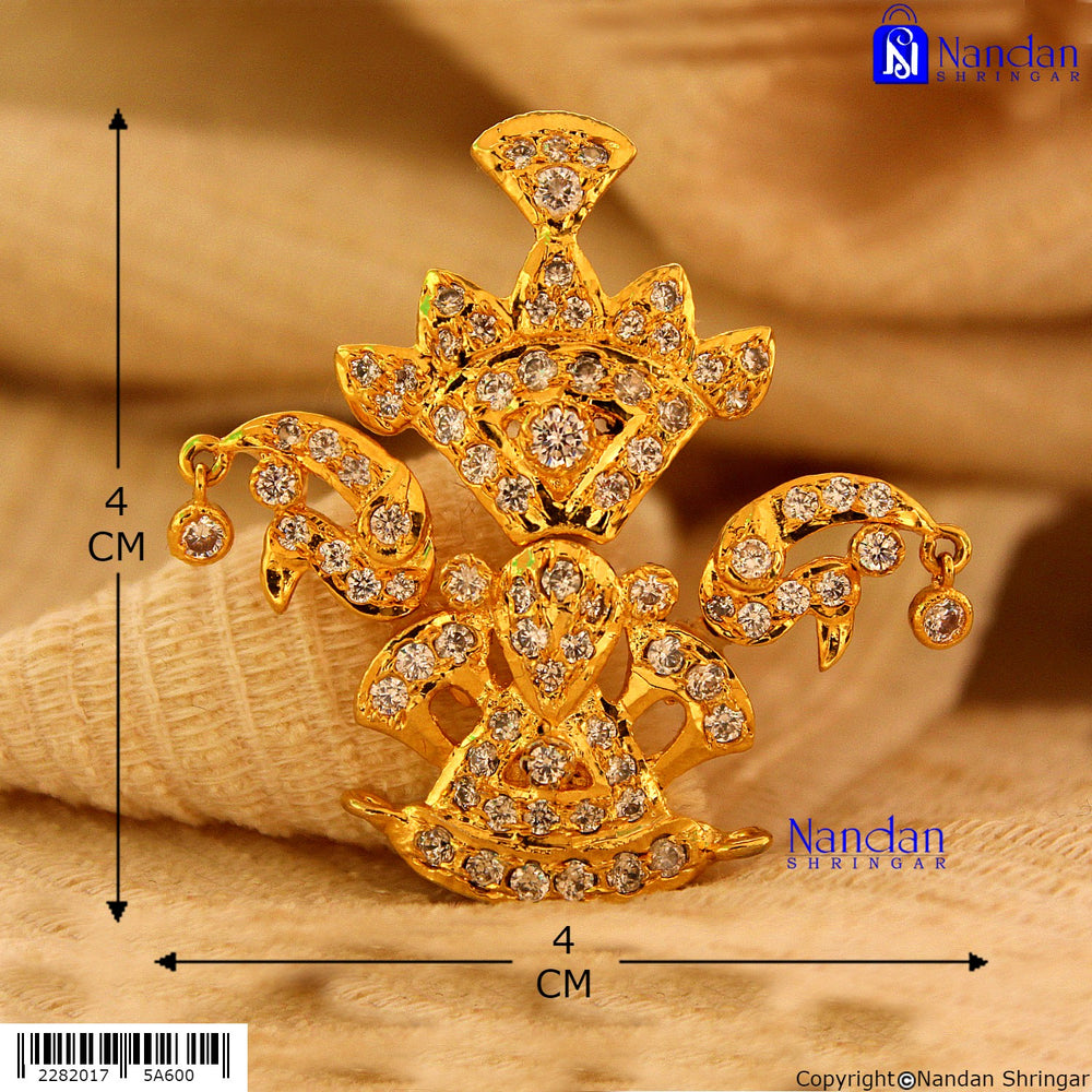 Tipara Folding Silver Heera 4-in-1 Shringar by Nandan Shringar, featuring intricate silver craftsmanship and traditional design.