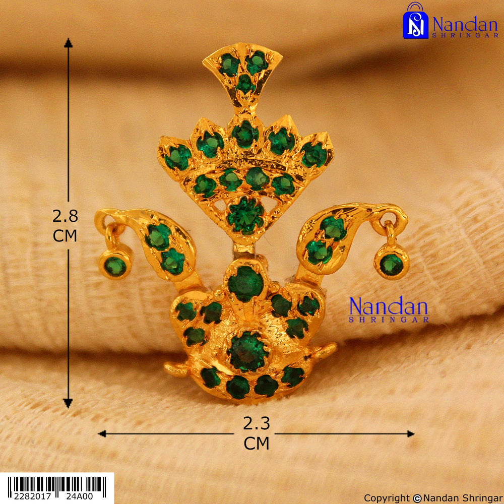 Tipara Folding Silver Panna from Nandanshringars, a 4-in-1 traditional jewelry piece with intricate silver craftsmanship.