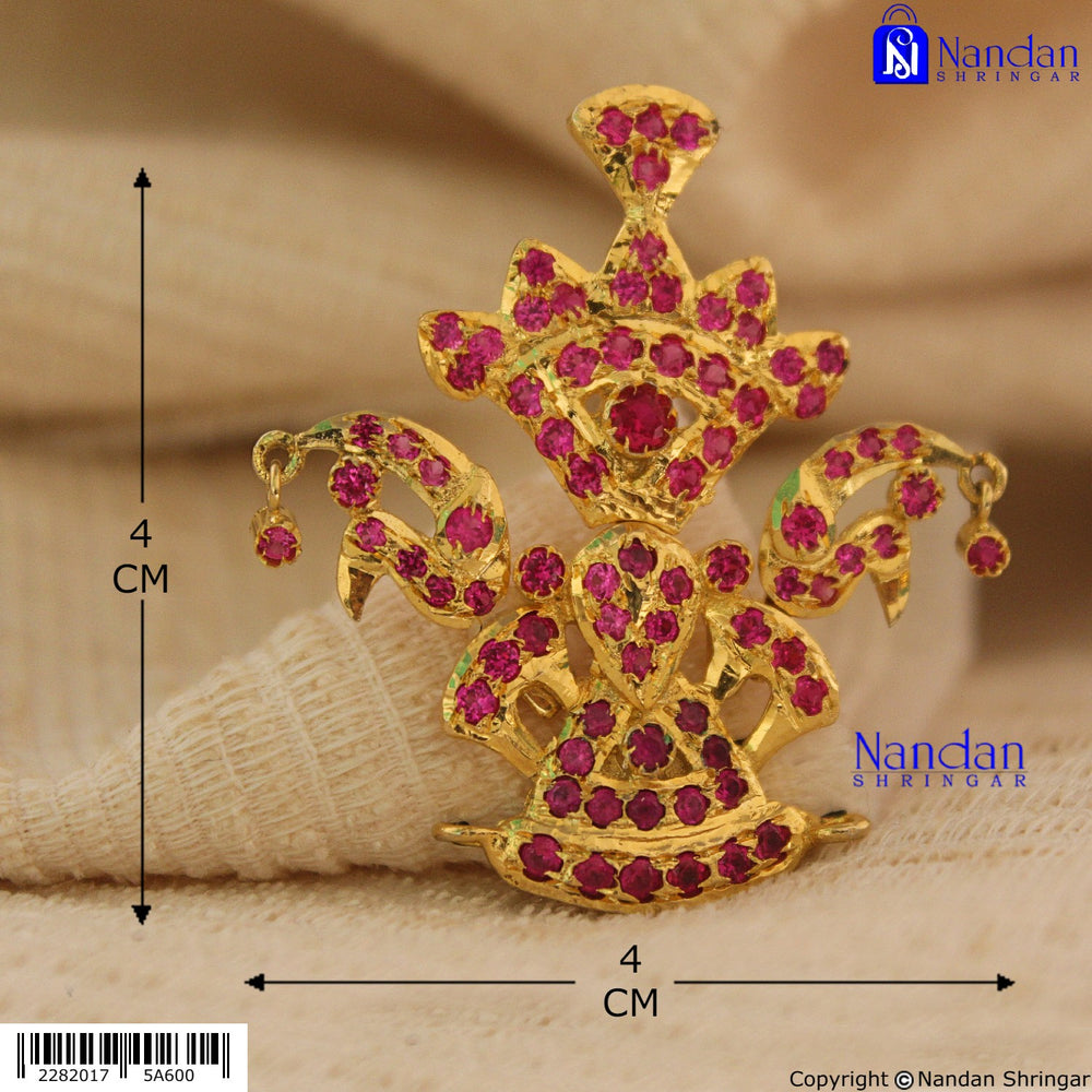 Tipara Folding Silver Manek 4-in-1 Shringar jewelry piece with intricate designs and traditional craftsmanship.