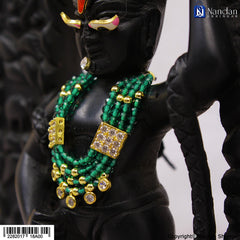 Panna Heera Haar - Silver