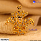 Tipara Folding Silver Heera 4-in-1 Shringar jewelry piece with intricate designs, showcased in this detailed image.