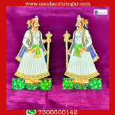 White Chadidaar Pair by Nandanshringars, showcasing intricate design and elegant draping for traditional attire.