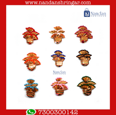 Utsav Zari Paag - Small - Various Colors (Pack of 10) - nandanshringar