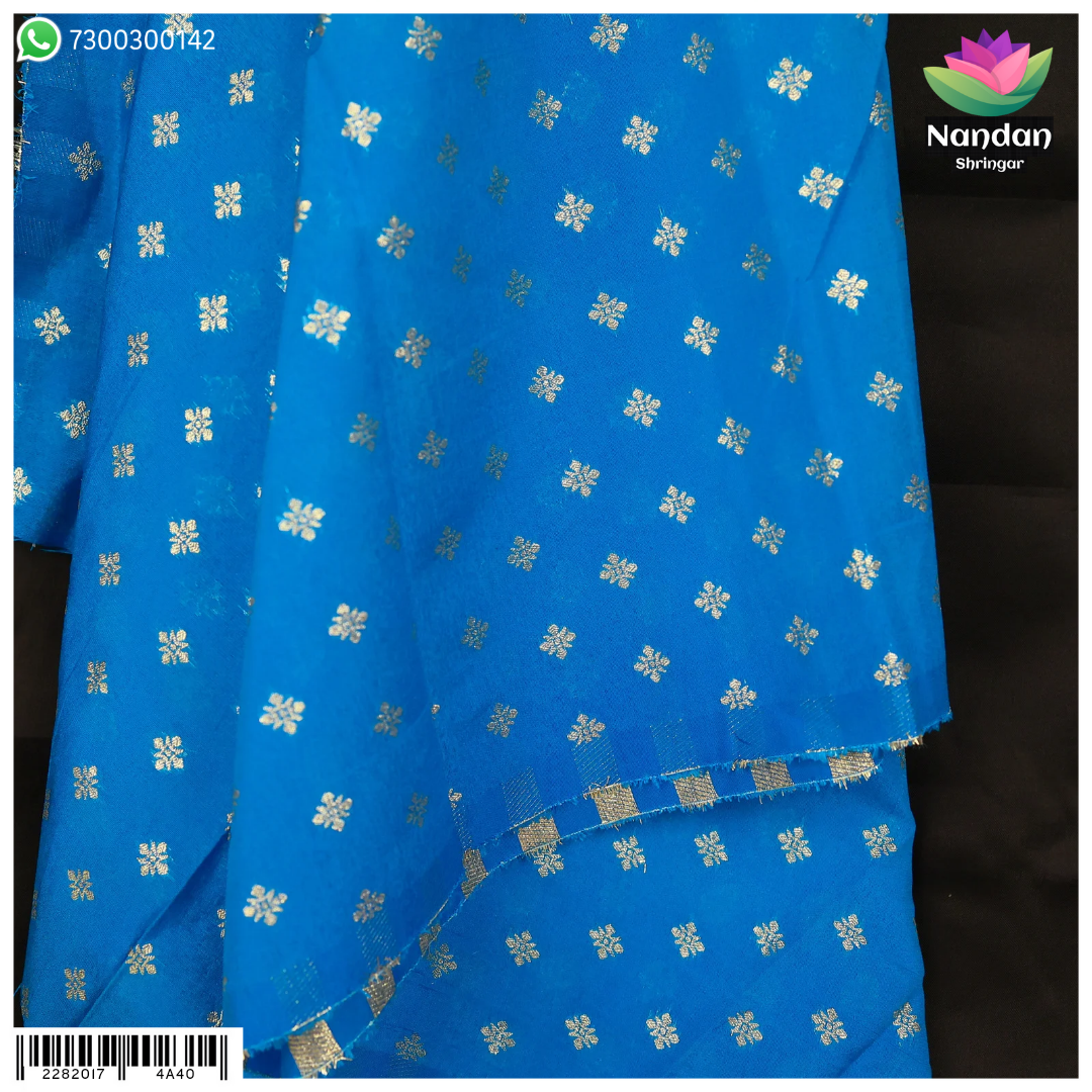 Cotton Butti Kapad - Blue