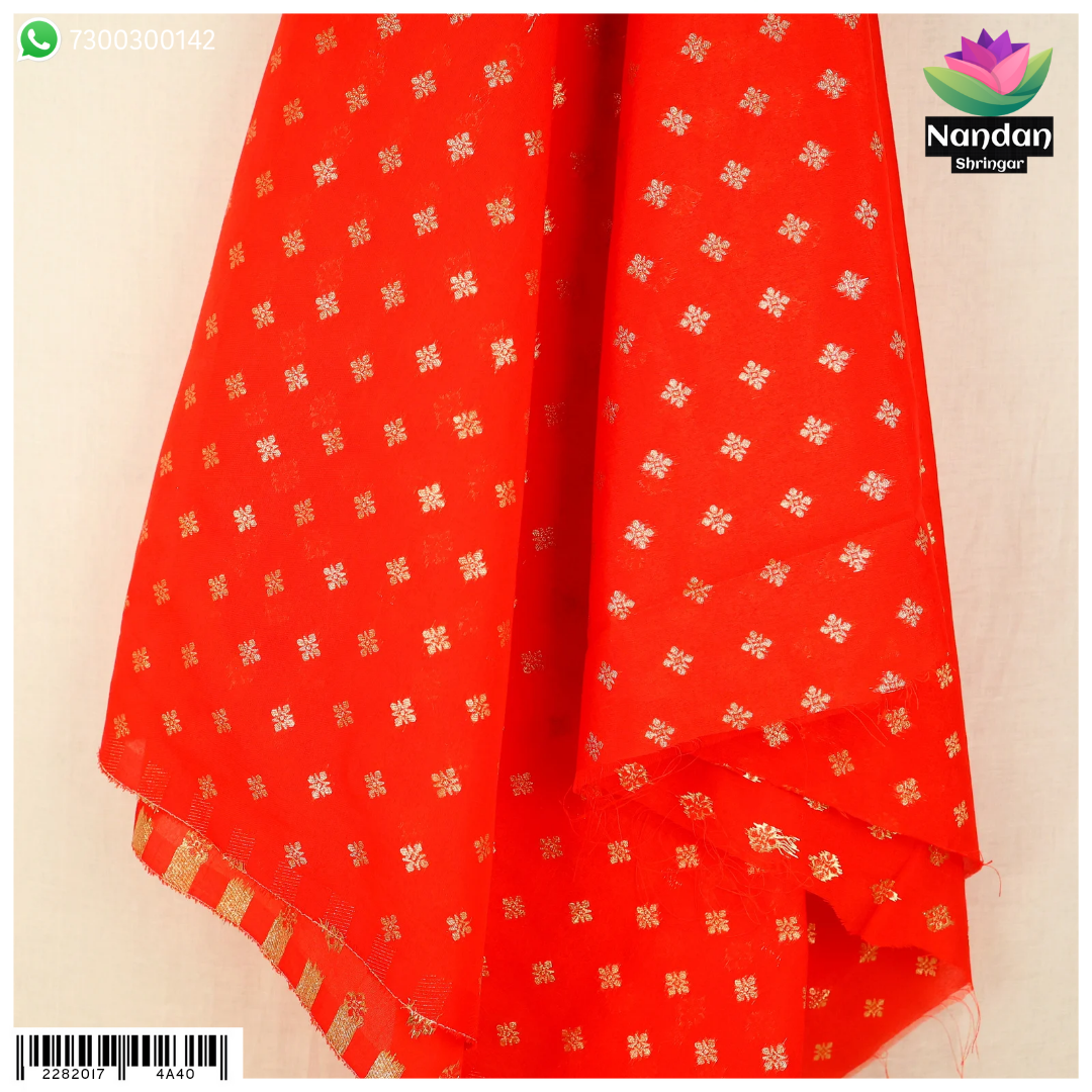 Cotton Butti Kapad - Red
