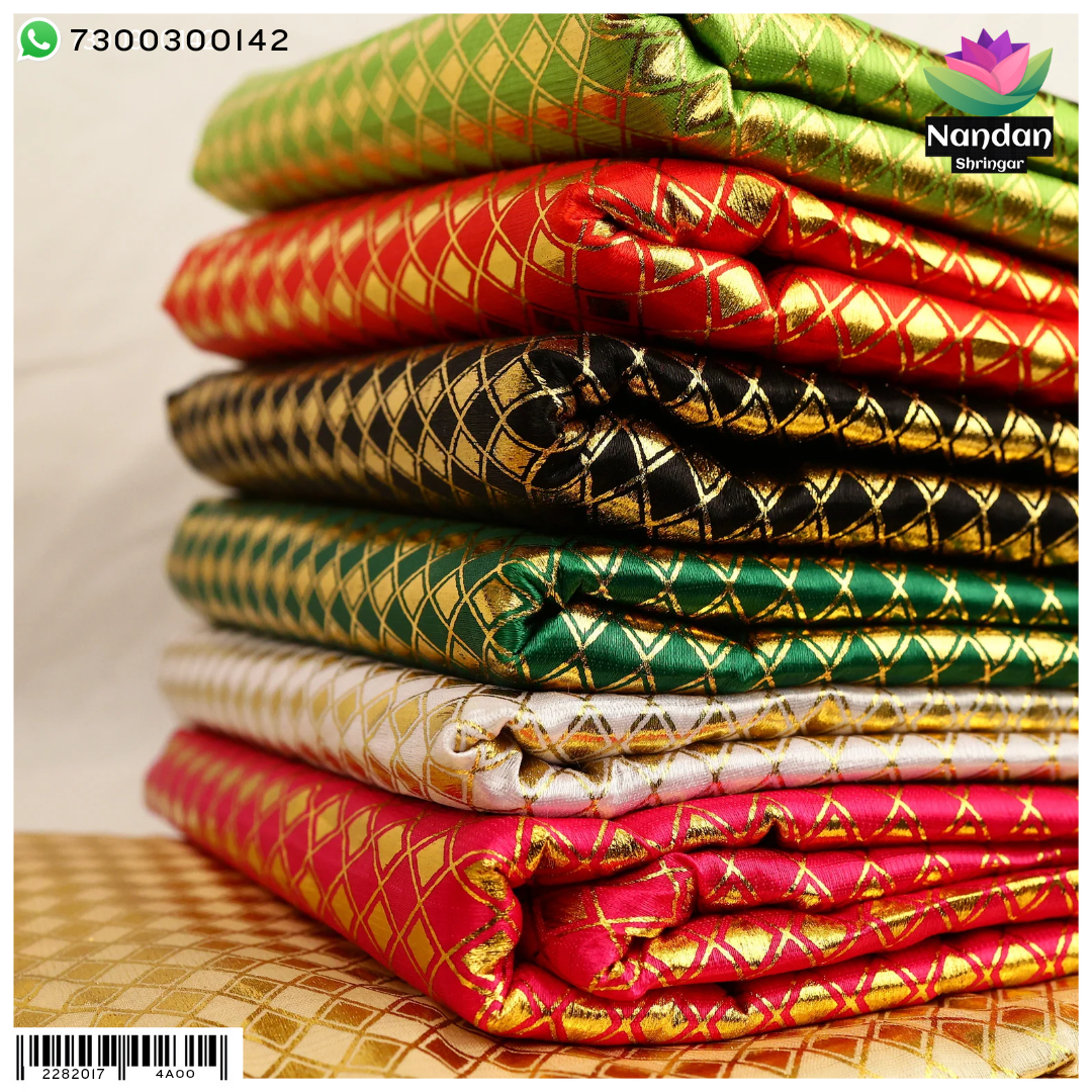 Choras Zari Chap Vastra - Red
