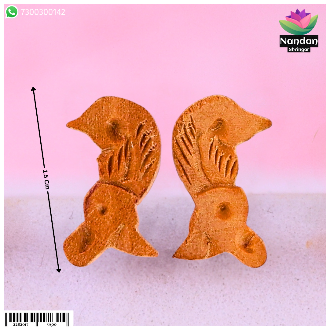 Chandan Makrakrit Kundal - Size 2 For 2 To 3 No. Swaroop
