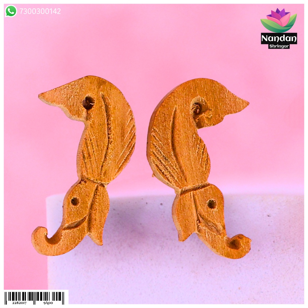 Chandan Makrakrit Kundal - Size 4 For 4 To 6 No. Swaroop