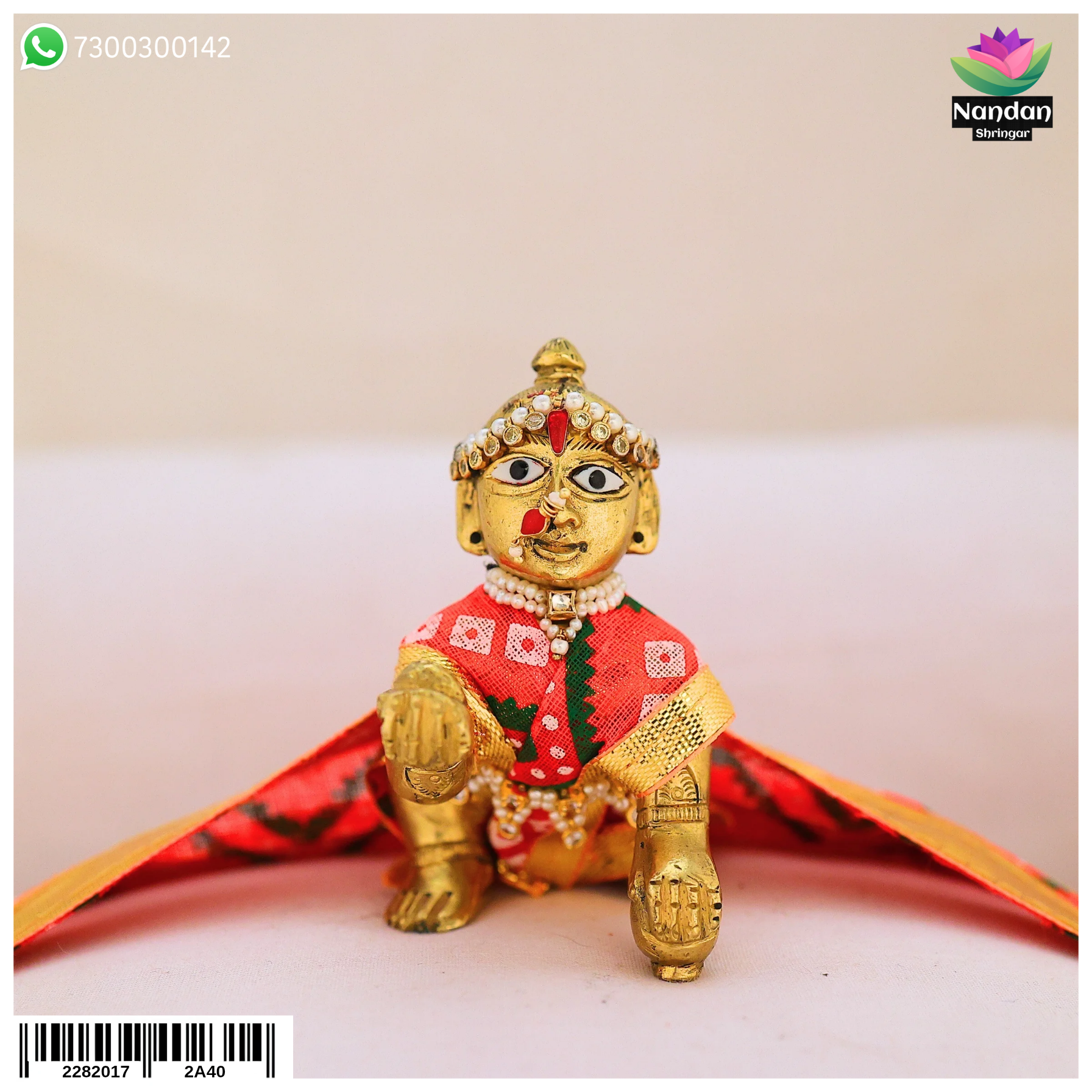Bandhani Chira Odhni - Orange