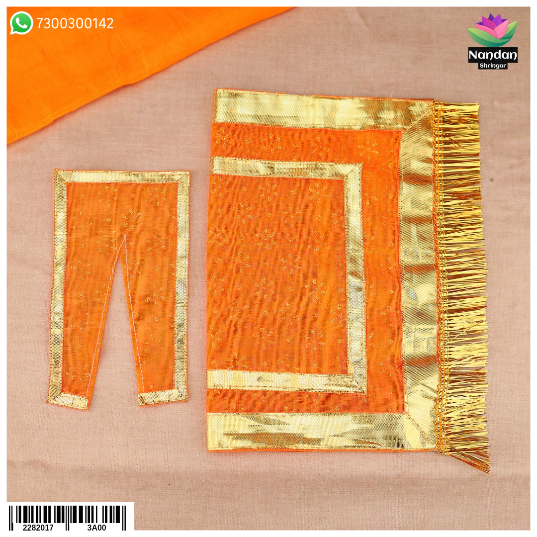 Navratri Chapa Chira Odhni - Orange